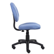 Boss Blue Microfiber Deluxe Posture Chair, B325-BE